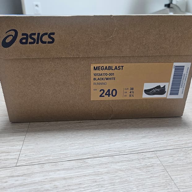 아식스 메가블라스트 블랙 240 새상품