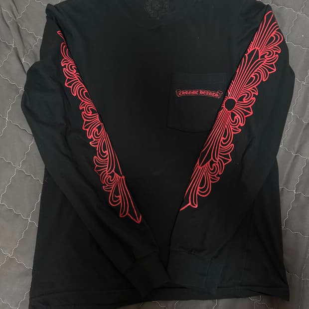 크롬하츠 롱슬리브 블랙레드 