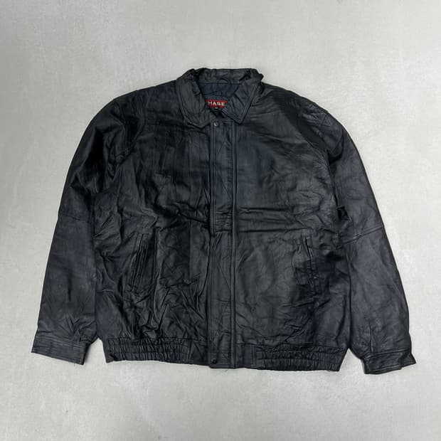 리얼 레더 봄버자켓 s09077