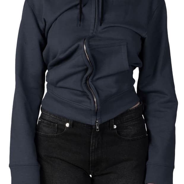 바퀘라 트위스트 집업 네이비