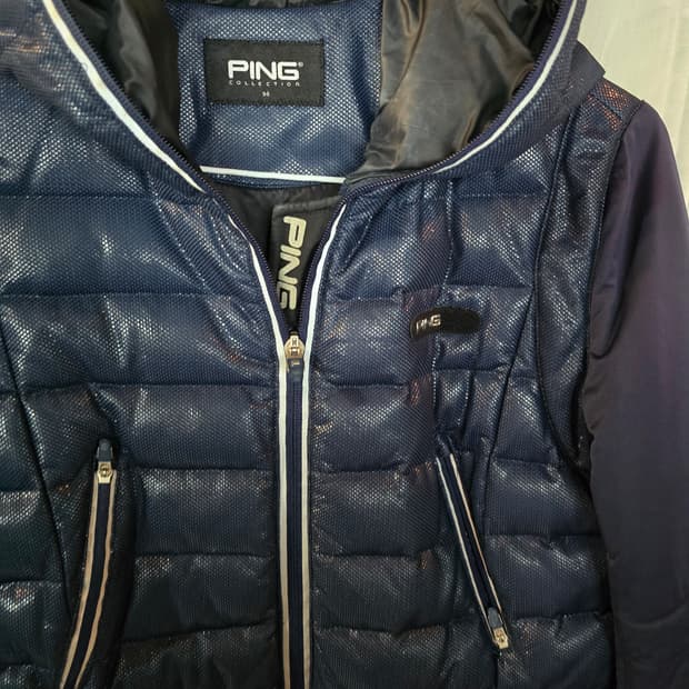 PING 핑 여성 패딩 점퍼 네이비