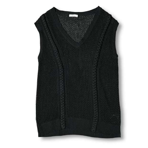 니코앤드 블랙 니트 그물 베스트 F