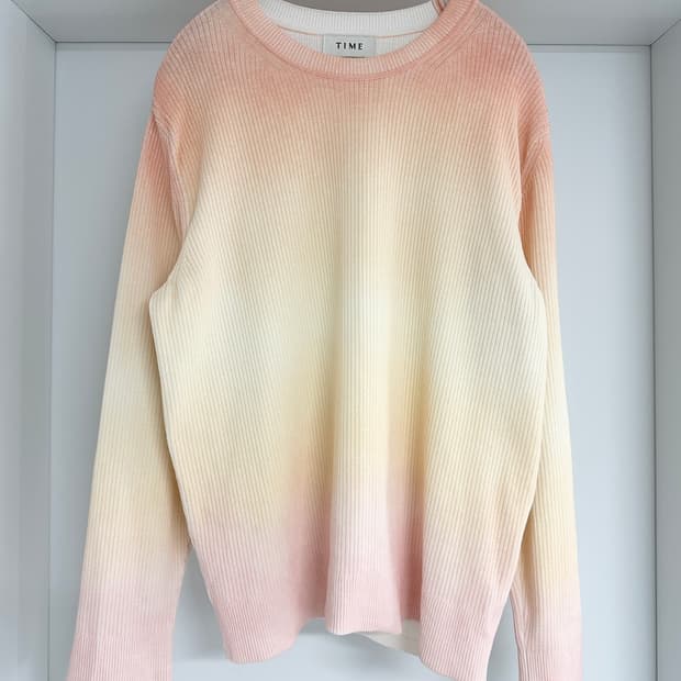 [TIME 타임] 남성 그라데이션 니트