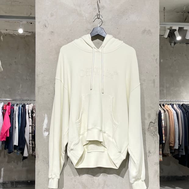 오프화이트 23F/W 레몬 씩 로고 후디