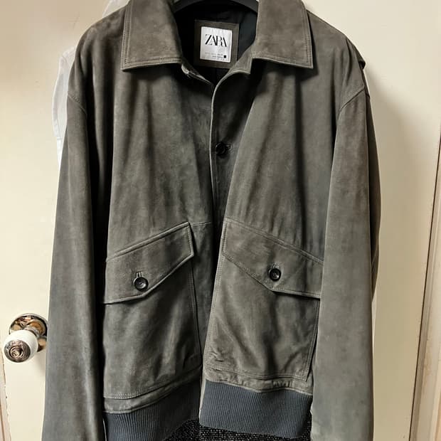 자라 스웨이드 자켓