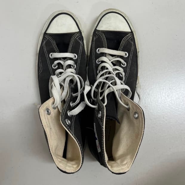 90s 빈티지 컨버스 하이 블랙 made in usa 9.5 판매