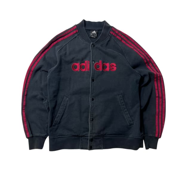 아디다스 희귀 스타디움 검빨 자켓 L