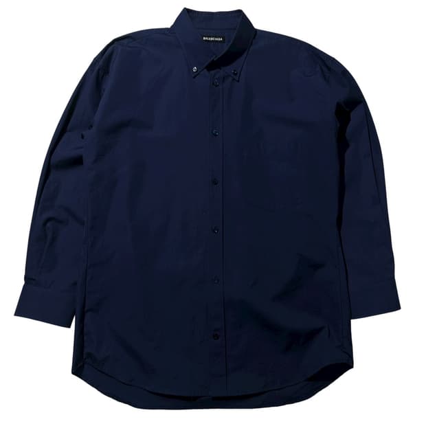 (매장판) 발렌시아가 백로고 셔츠 네이비