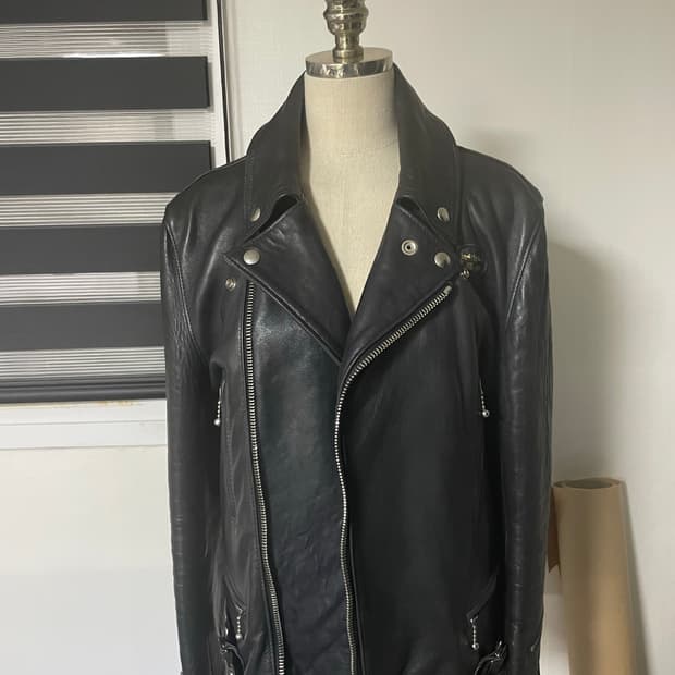 루이스레더 391T 38사이즈 램스킨 라이더자켓