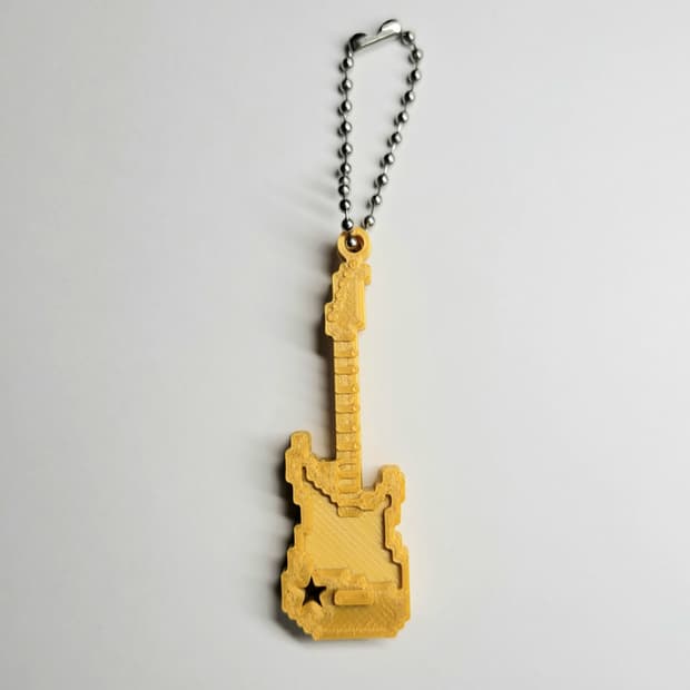 일렉기타 8비트 키링 키체인