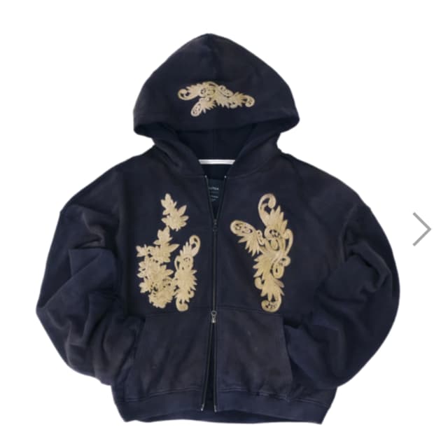 [XL] 언더마이카 X 노티카 아플리케 후드 집업 네이비