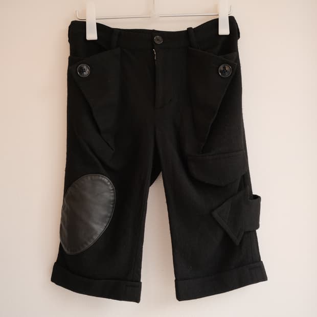 pdm Patched wool capri pants 