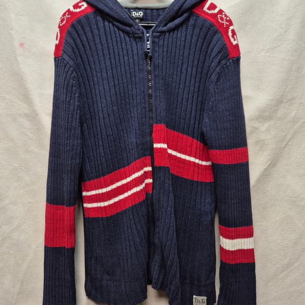 돌체앤가바나 후드집업니트