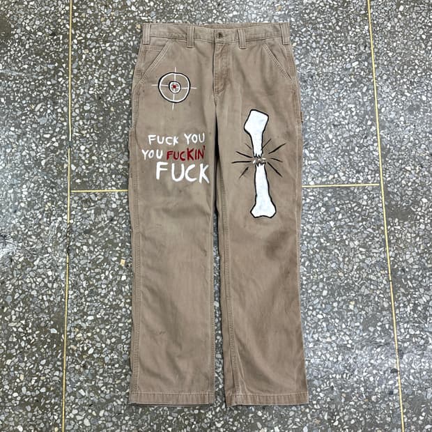 칼하트 커스텀 카펜터 팬츠 B324-DKH 34