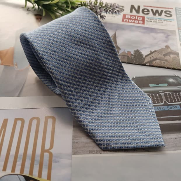 갤럭시 실크 스카이블루 자카드 넥타이 8.2cm A+등급 A18749
