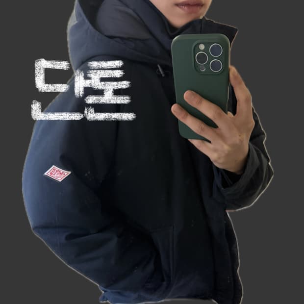 단톤 다운 아미 패딩