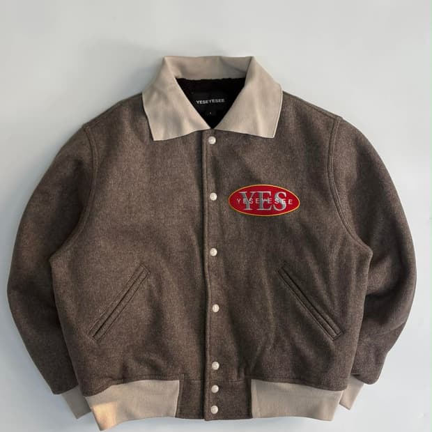 [S] 예스 아이씨 포커 울 바시티 자켓