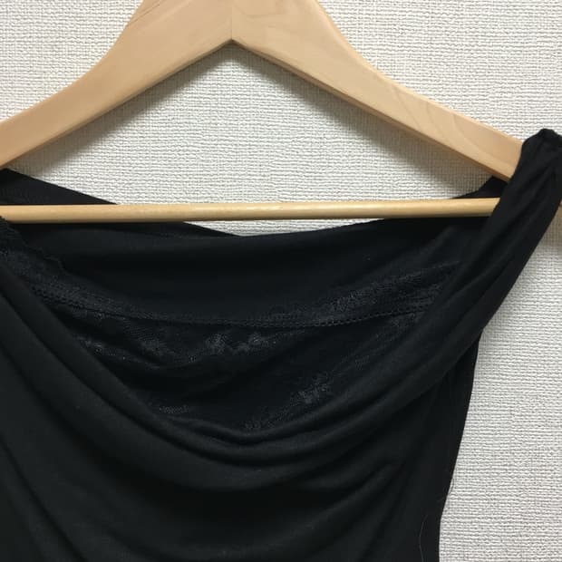 블랙 레이스 민소매 