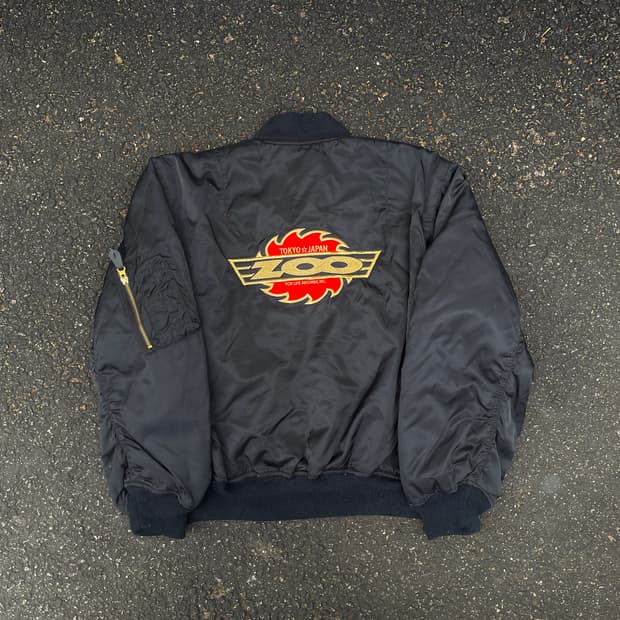 90s 일판 ZOO 92년 ya ya 한정판 리버시블 양면 항공잠바 XL