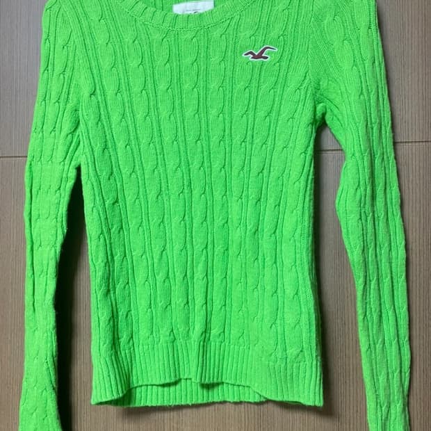 홀리스터 꽈배기 니트 스웨터 - XS