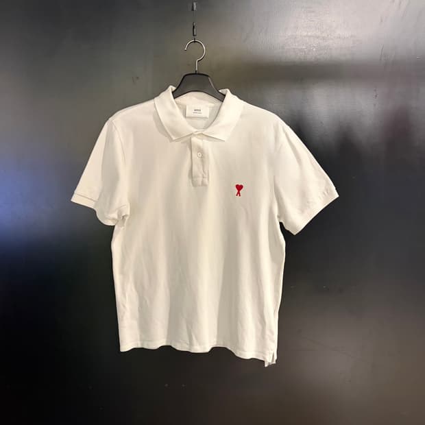 아미 하트로고 반팔 카라티