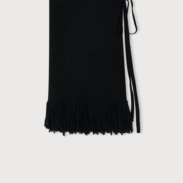 새) 에토스 TASSEL USEFUL SKIRT black