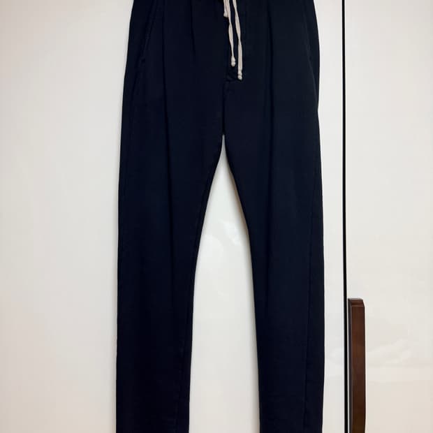 다크쉐도우 20fw 헤비웨이트 코튼 드로우스트링 베를린 롱팬츠 DU20F