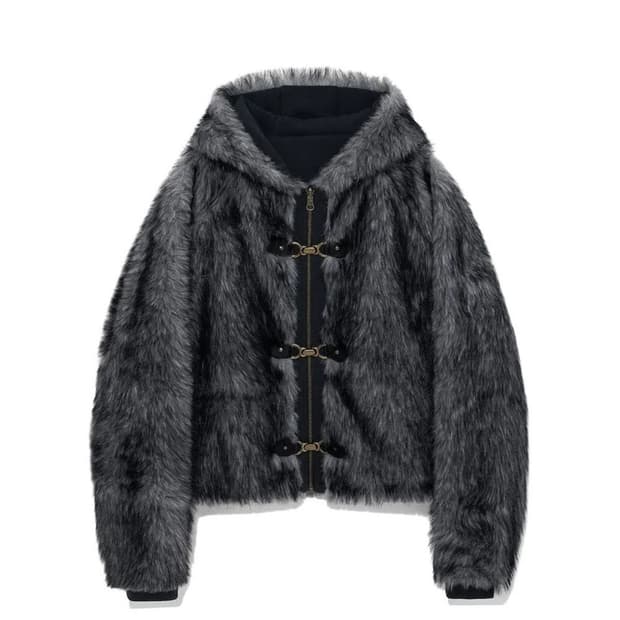 Glowny moor reversible fur jacket