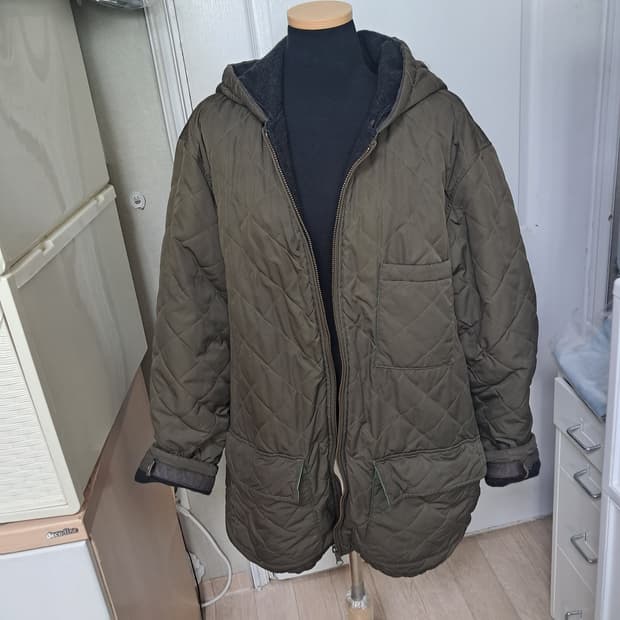 폴로 랄프로렌 남성퀼팅 후드 자켓 XL(내부 모 폴리스)