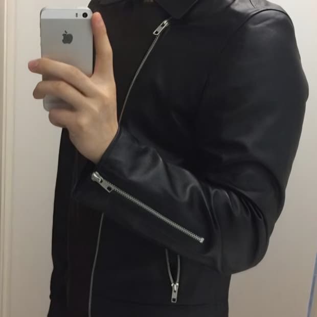 빈티지 레더자켓 L