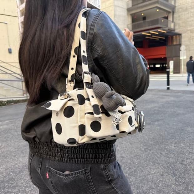 도트 포켓 머그백 pocket mug bag M big dot