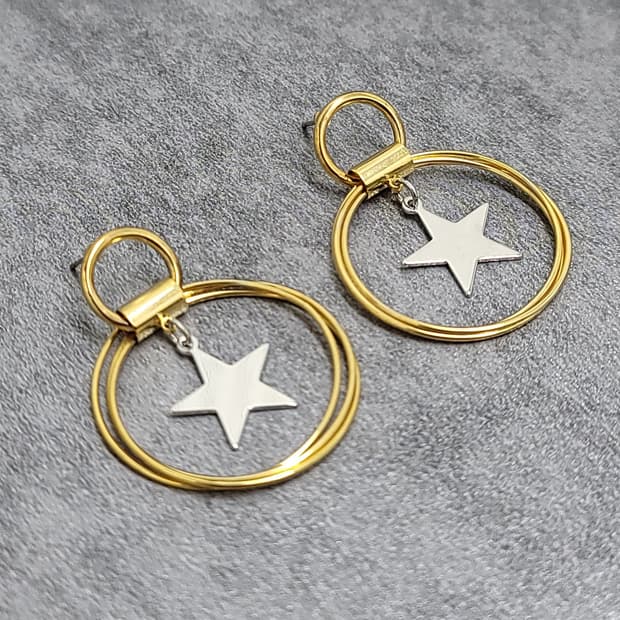 star earrings