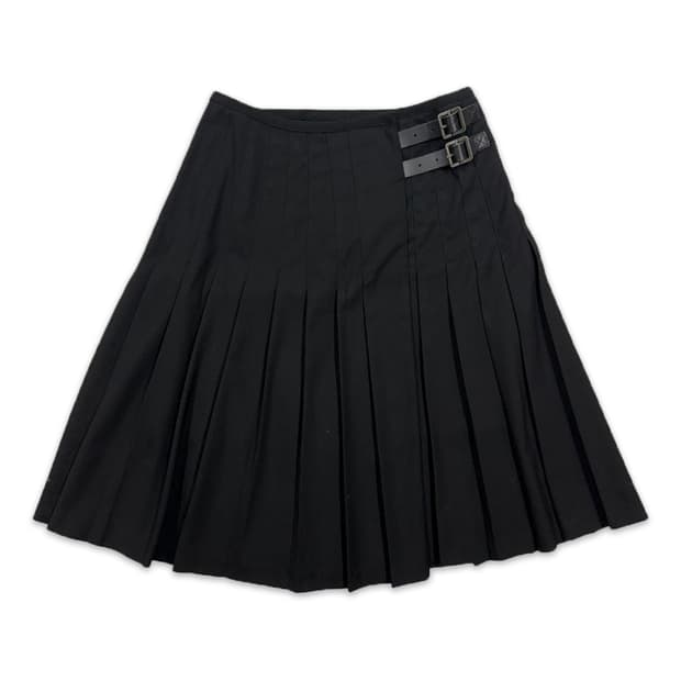 빈티지 JW ANDERSON X UNIQLO 벨트 플리츠 미디 스커트