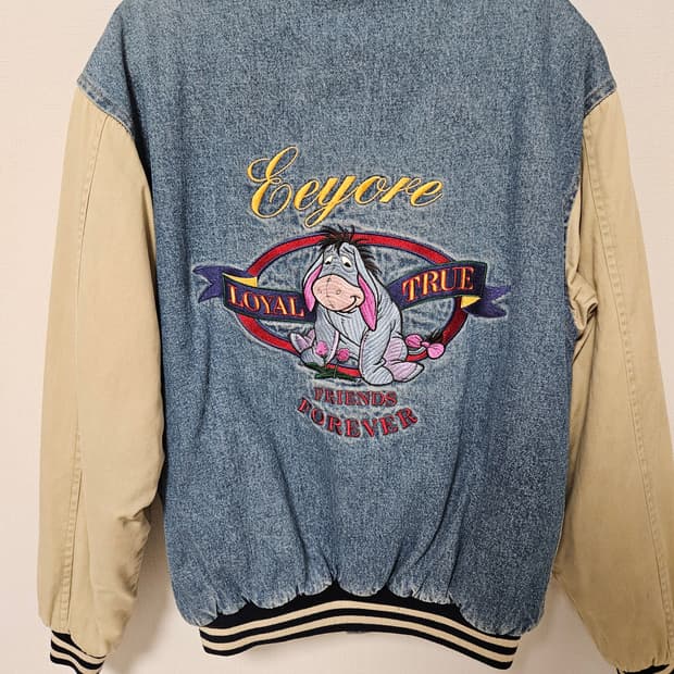 디즈니 데님 바시티 자켓