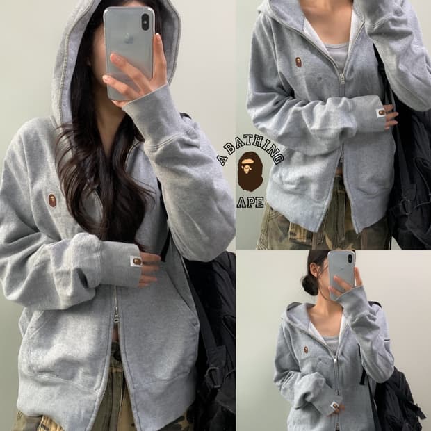 베이프 후드집업