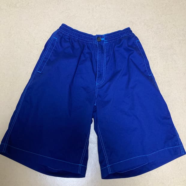 유니 마르니 와이드핏 반바지 블루 (s 중고) 