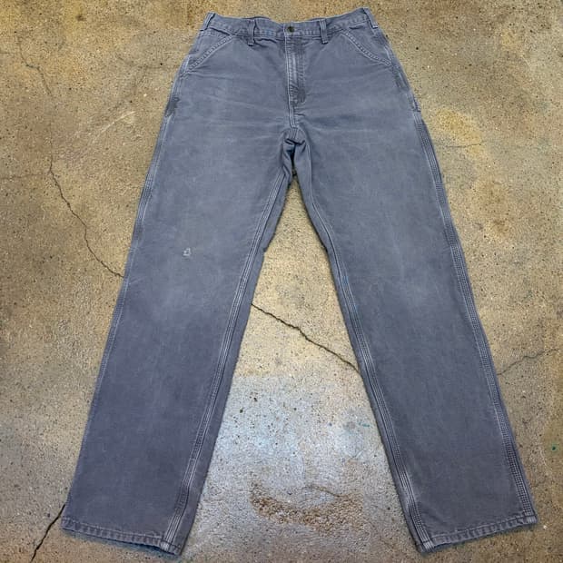 00s USA 빈티지 칼하트 샌드스톤 싱글니 2중안감 워크팬츠