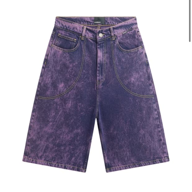 라스벳 애시드 워시 데님쇼츠