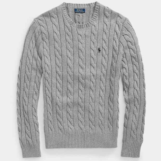 폴로 랄프로렌 포니 케이블 꽈배기 니트 