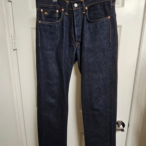 RRL 스트레이트 레그 청바지 32인치
