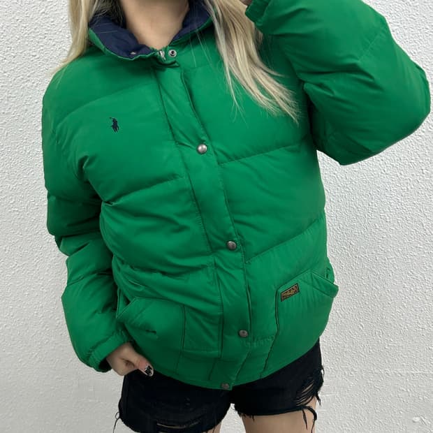 폴로 랄프로렌 네이비포니 딥그린 패딩 XL