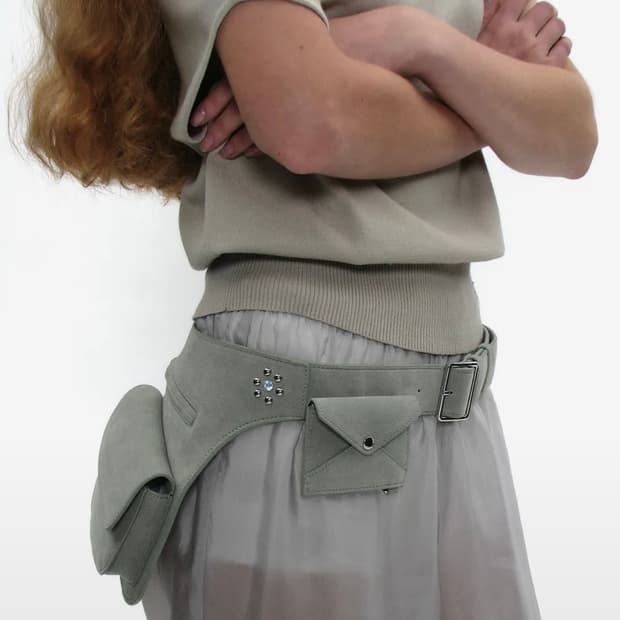 Partimento women 레이어드 홀스터 포켓 벨트