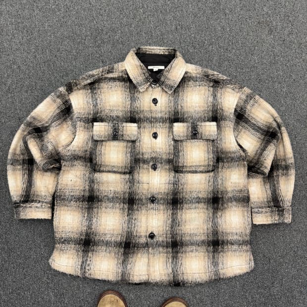 niko and 빈티지 체크셔츠자켓