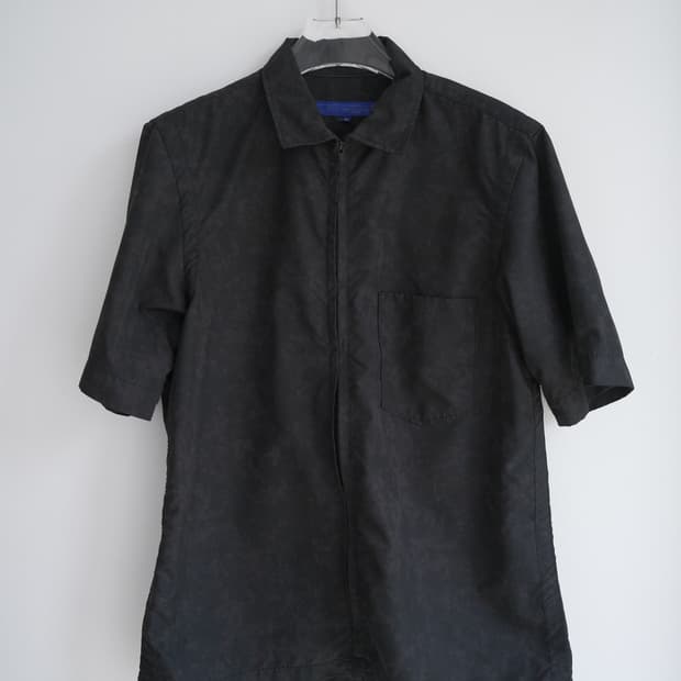 Washed zip shirt