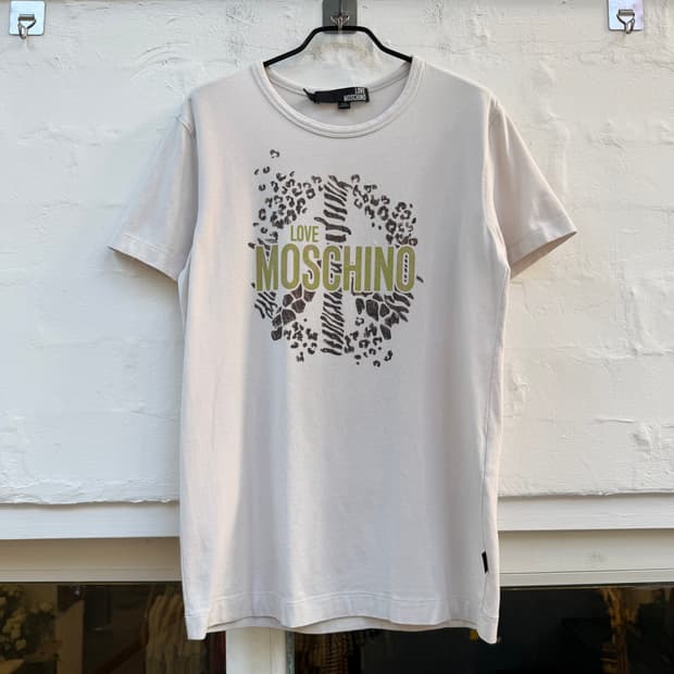 Love Moschino 러브 모스키노 애니멀 프린트 반팔 S
