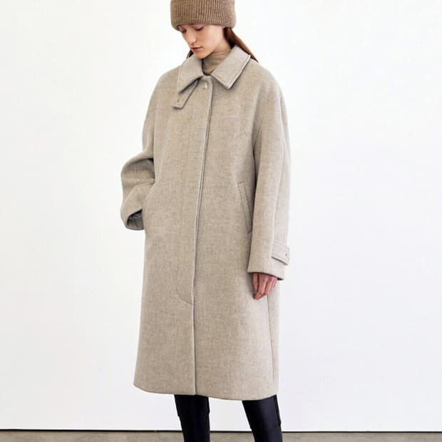 아로우(ALOU) 울 발마칸 롱코트 프리사이즈