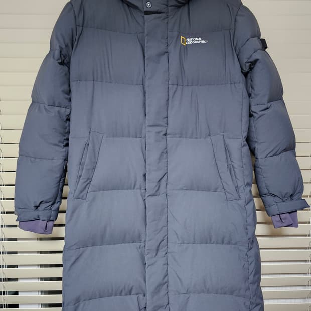 내셔널지오그래픽 덕다운 롱패딩 그레이 XL(105)