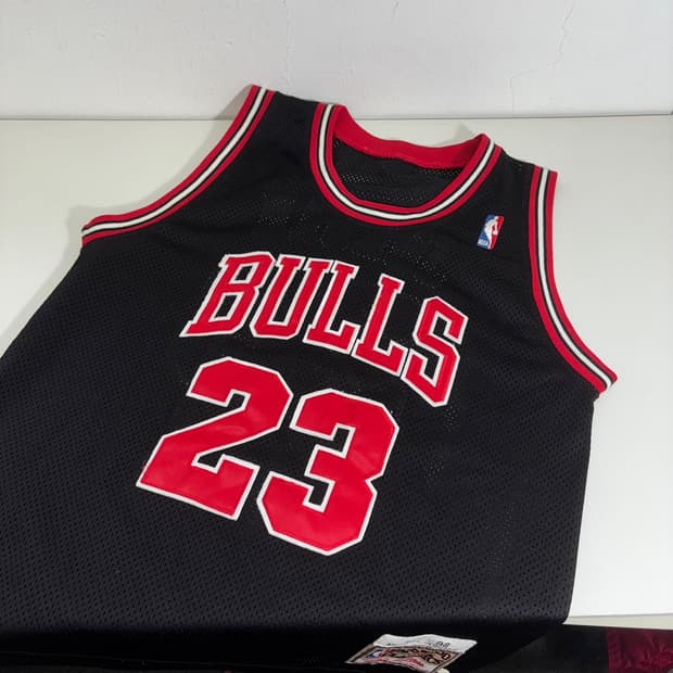 M 미첼앤네스 블랙 NBA 시카고불스 농구져지