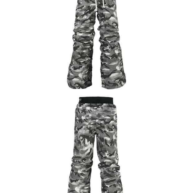 Camouflage Double Waistband Trousers 