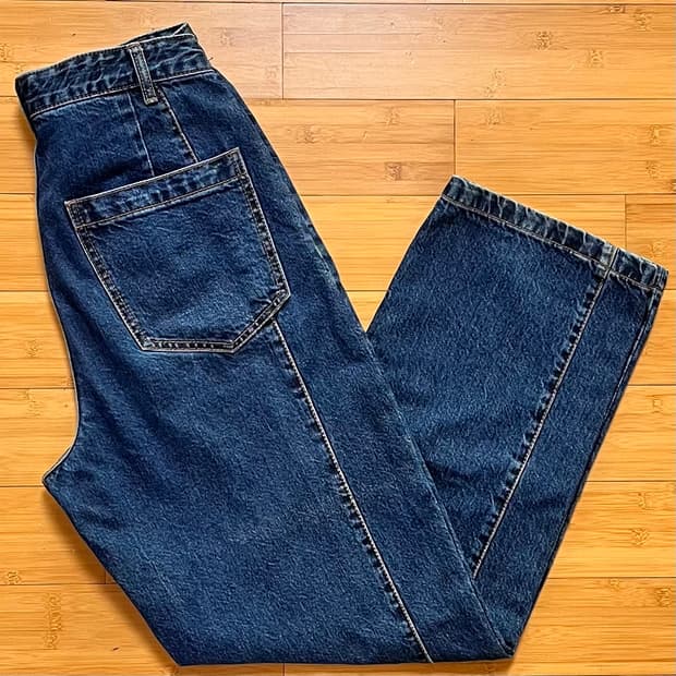 이에이 핀턱 데님팬츠 M